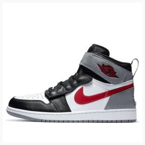 Air Jordan 1 Nike Flyease Particle Tênis de Basquete Masculino Pretas Vermelhas Prateadas | JD-805TR