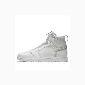 Air Jordan 1 Nike High Zip Tênis de Basquete Feminino Branco | JD-402LV