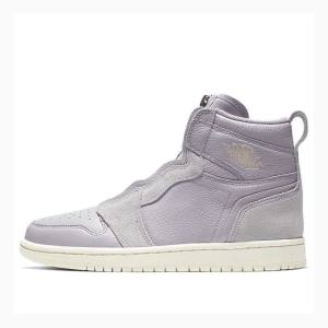 Air Jordan 1 Nike High Zip Tênis de Basquete Feminino Cinzentas | JD-923LD