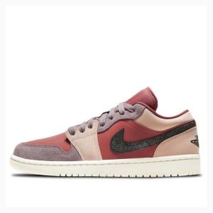 Air Jordan 1 Nike Low Canyon Rust Tênis Feminino Rosa Vermelhas | JD-368EA