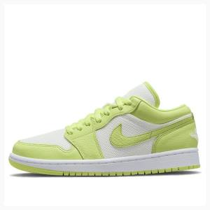 Air Jordan 1 Nike Low Limelight Tênis Feminino Verdes | JD-358CE