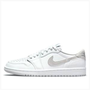 Air Jordan 1 Nike Low OG Neutros Tênis Feminino Branco | JD-743UB