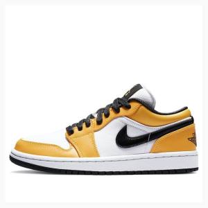 Air Jordan 1 Nike Low SE Laser Tênis Feminino Branco Amarelas | JD-879VZ