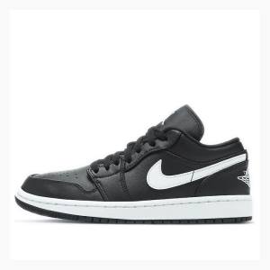 Air Jordan 1 Nike Low Tênis Feminino Pretas Branco | JD-265EV