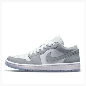 Air Jordan 1 Nike Low Wolf Tênis Feminino Cinzentas | JD-458RS