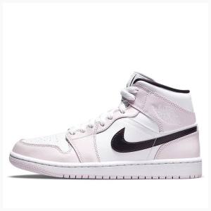 Air Jordan 1 Nike Medio Barely Tênis de Basquete Feminino Rosa | JD-489WR