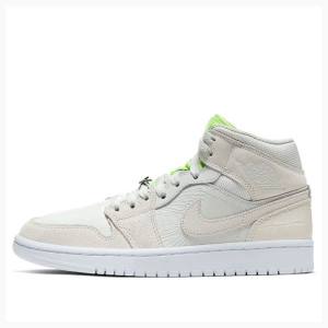 Air Jordan 1 Nike Medio Ghost Tênis de Basquete Feminino Cinzentas | JD-821NW