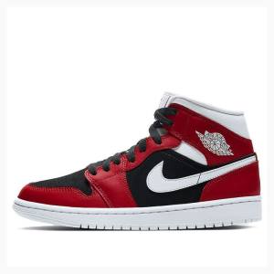 Air Jordan 1 Nike Medio Gym Tênis de Basquete Feminino Vermelhas Pretas | JD-921EU