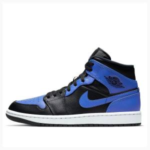 Air Jordan 1 Nike Medio Hyper Royal Tênis de Basquete Masculino Azuis Pretas | JD-241RV