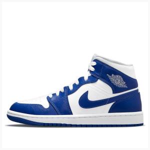 Air Jordan 1 Nike Medio Kentucky Tênis de Basquete Feminino Azuis | JD-054TS