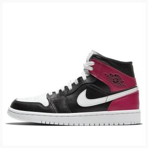 Air Jordan 1 Nike Medio Noble Tênis de Basquete Feminino Vermelhas Pretas | JD-028PV