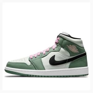 Air Jordan 1 Nike Medio SE 'Dutch Green' (W) Tênis de Basquete Feminino Verdes Pretas | JD-147JQ