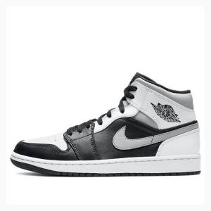 Air Jordan 1 Nike Medio Shadow Tênis de Basquete Masculino Cinzentas Pretas Branco | JD-481BT