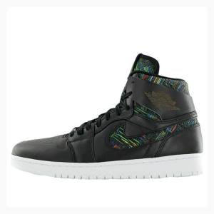 Air Jordan 1 Nike RET High NOUV BHM History Month Tênis de Basquete Masculino Pretas | JD-472EA