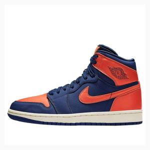 Air Jordan 1 Nike Retro HI PRM Void Tênis de Basquete Feminino Azuis Laranja | JD-972VI