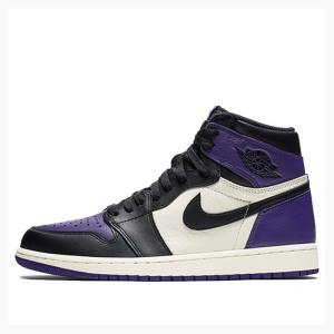 Air Jordan 1 Nike Retro High OG Court Tênis de Basquete Masculino Roxo | JD-072NF