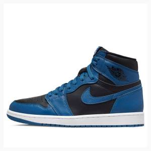 Air Jordan 1 Nike Retro High OG Dark Marina Tênis de Basquete Masculino Azuis Pretas | JD-075CE