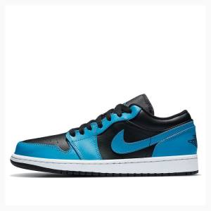 Air Jordan 1 Nike Retro Low Laser Tênis Masculino Azuis Pretas | JD-721SJ