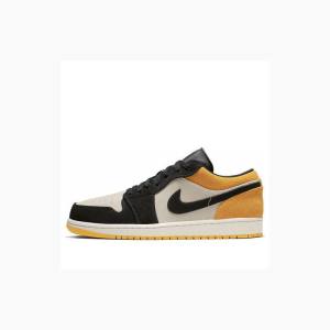 Air Jordan 1 Nike Retro Low Sail Tênis Masculino Amarelas Pretas | JD-154HO