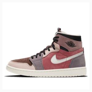 Air Jordan 1 Nike Zoom Air CMFT Canyon Rust Tênis de Basquete Feminino Rosa Vermelhas | JD-537CS