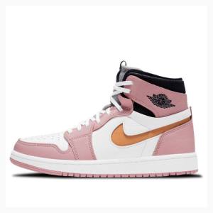 Air Jordan 1 Nike Zoom Air CMFT Glaze Tênis de Basquete Feminino Rosa | JD-832JB