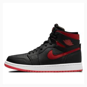 Air Jordan 1 Nike Zoom CMFT Bred Tênis de Basquete Feminino Pretas Vermelhas | JD-731CU