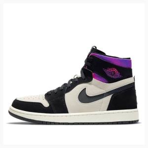 Air Jordan 1 Nike Zoom CMFT PSG PSG Tênis de Basquete Masculino Roxo Pretas | JD-436ZH