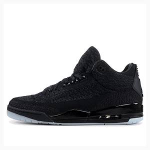 Air Jordan 3 Nike Flyknit Anthracite Tênis de Basquete Masculino Pretas | JD-560WZ