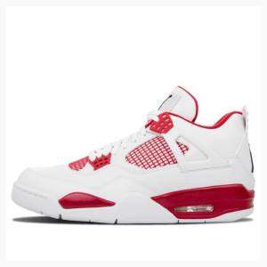 Air Jordan 4 Nike Retro Alternate 89 Tênis de Basquete Masculino Branco Vermelhas | JD-460MD