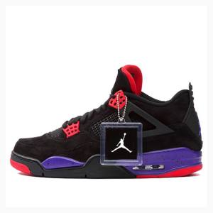 Air Jordan 4 Nike Retro NRG Raptors Tênis de Basquete Masculino Pretas Vermelhas Roxo | JD-352EN