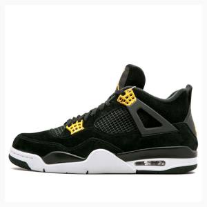 Air Jordan 4 Nike Retro Royalty Tênis de Basquete Masculino Pretas Amarelas | JD-743OG