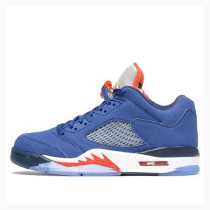 Air Jordan 5 Nike Retro Low Knicks Tênis Masculino Azuis | JD-850YB