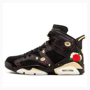 Air Jordan 6 Nike Retro CNY Chinese New Year Tênis de Basquete Masculino Pretas | JD-912TD