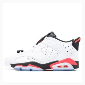 Air Jordan 6 Nike Retro Low Infrared Tênis Masculino Branco Pretas Vermelhas | JD-682AK