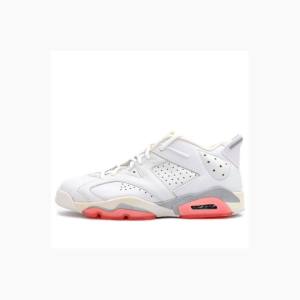 Air Jordan 6 Nike Retro Low Tênis Feminino Branco Coral | JD-561KL