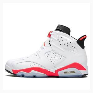 Air Jordan 6 Nike Retro Tênis de Basquete Masculino Branco Vermelhas | JD-425QM