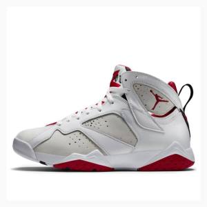 Air Jordan 7 Nike Retro Hare Tênis de Basquete Masculino Branco Vermelhas | JD-819IO