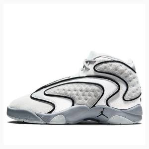 Air Jordan Nike OG Tech Grey Tênis de Basquete Feminino Cinzentas Branco Pretas | JD-178EV