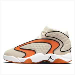 Air Jordan Nike OG Tênis de Basquete Feminino Bege Laranja | JD-875QS