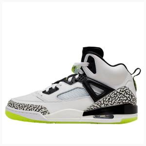 Air Jordan Nike Spizike Volt Tênis de Basquete Masculino Branco Pretas Verdes | JD-930VN