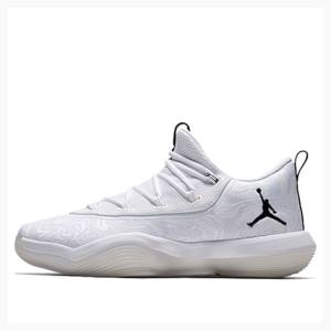 Air Jordan Nike SuperFly 2017 Low Tênis Feminino Branco Pretas | JD-746MW