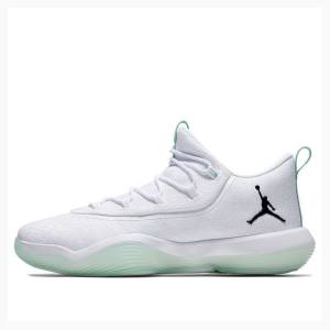 Air Jordan Nike SuperFly Low PF Tênis Feminino Branco Verdes | JD-201IU