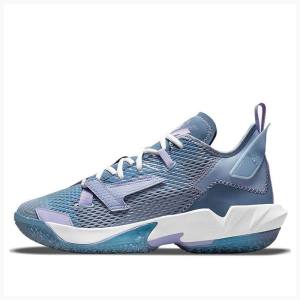 Air Jordan Nike Why Not Zer0.4 PF 4 Tênis de Basquete Masculino Azuis Branco | JD-427NM