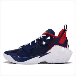 Air Jordan Nike Why Not Zer0.4 PF Void Tênis de Basquete Masculino Azuis Vermelhas | JD-729QU