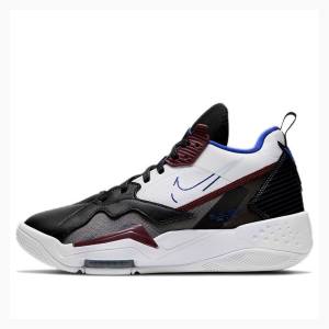 Air Jordan Nike Zoom 92 Tênis de Basquete Feminino Pretas Branco Azuis | JD-652LJ