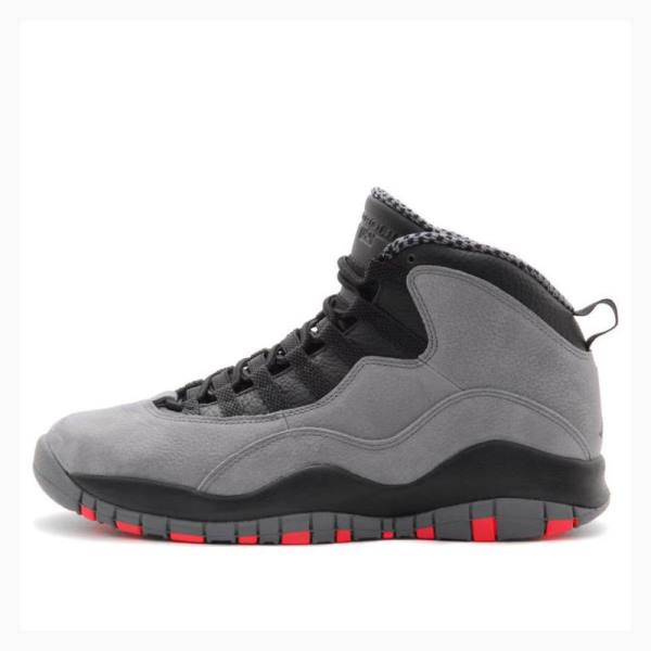 Air Jordan 10 Nike Retro Cool Infrared Tênis de Basquete Masculino Cinzentas Pretas | JD-935DP