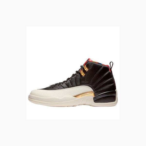 Air Jordan 12 Nike Retro CNY Chinese New Year 2019 Tênis de Basquete Masculino Marrom Branco | JD-784UO