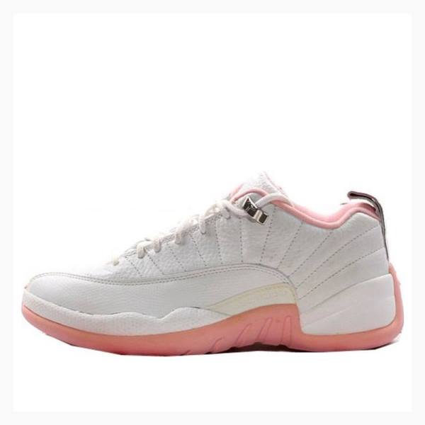 Air Jordan 12 Nike Retro Low Tênis Feminino Branco Rosa | JD-791ZF