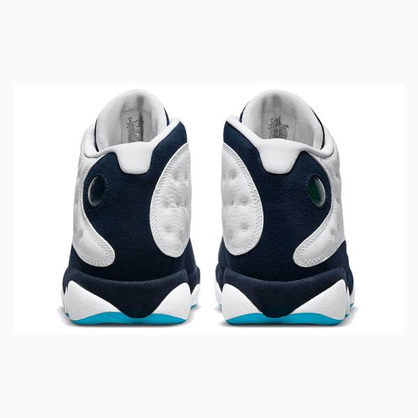 Air Jordan 13 Nike Retro Obsidian powder Tênis de Basquete Masculino Branco Azuis | JD-528NP