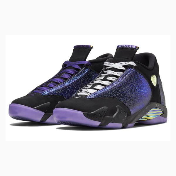 Air Jordan 14 Nike Retro DB 'Doernbecher' 2019 Tênis de Basquete Masculino Pretas Roxo | JD-256UF